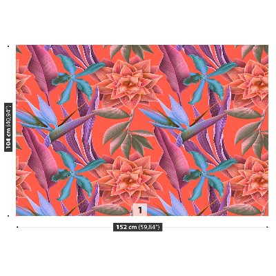 Papel de parede Flores tropicais