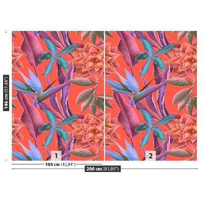 Papel de parede Flores tropicais