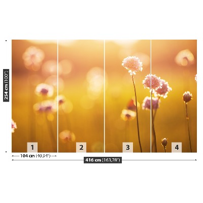 Mural de parede flores rosas