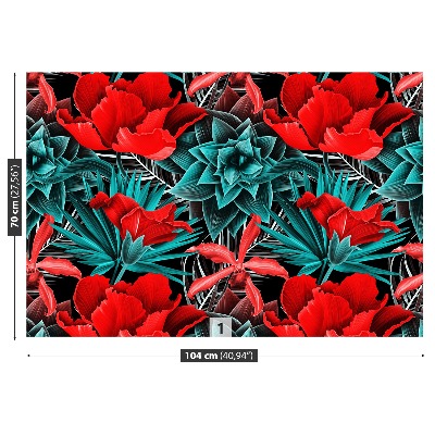 Mural de parede Flores tropicais