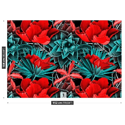 Mural de parede Flores tropicais