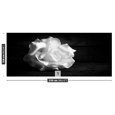 Mural de parede Rosa Branca