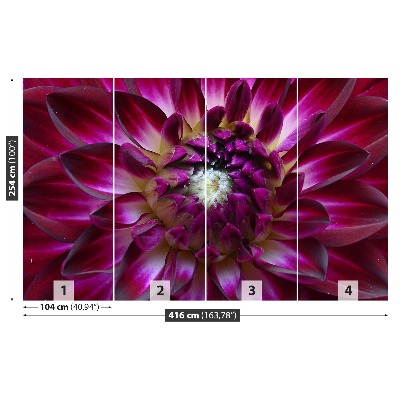 Mural de parede Áster roxo