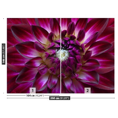 Mural de parede Áster roxo