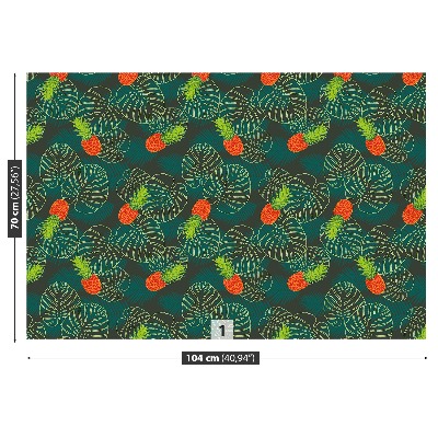 Mural de parede Folhas de palmeira Frutas