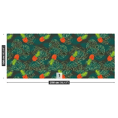 Mural de parede Folhas de palmeira Frutas