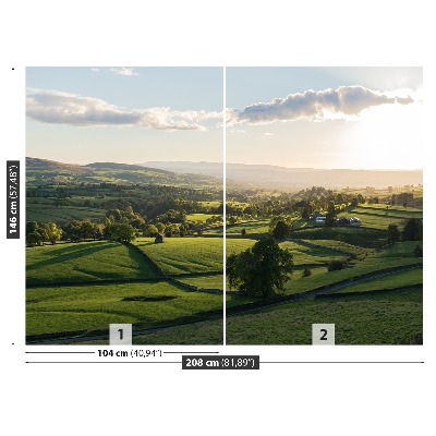 Mural de parede Montanhas Pennine