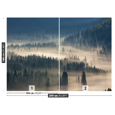 Mural de parede Montanhas da Floresta