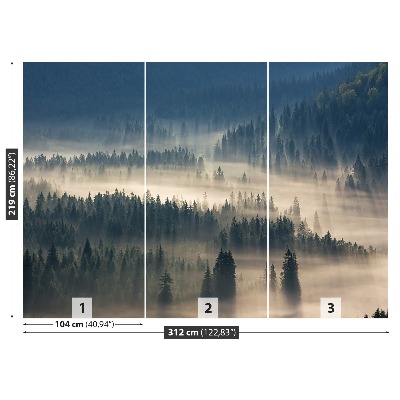 Mural de parede Montanhas da Floresta