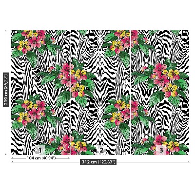 Mural de parede Padrão floral