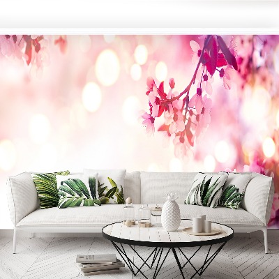 Mural de parede flores de cerejeira