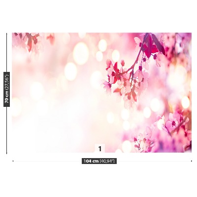 Mural de parede flores de cerejeira