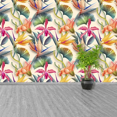 Mural de parede Flores tropicais