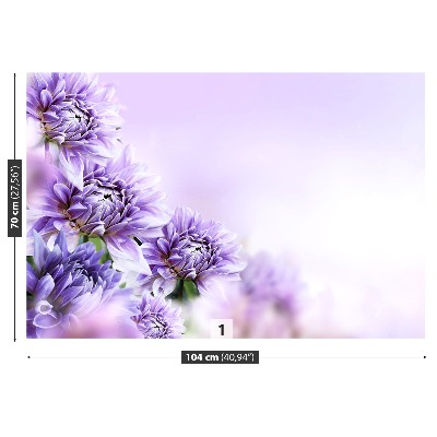 Mural de parede Flores roxas