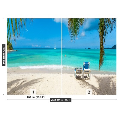 Papel de parede Praia tropical