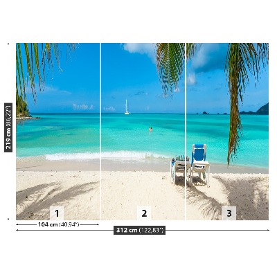 Papel de parede Praia tropical