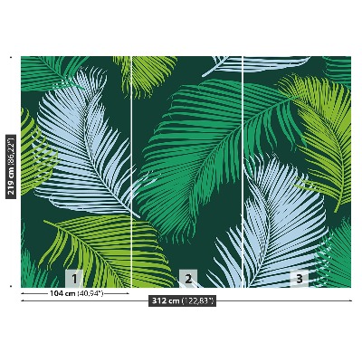 Mural de parede Padrão tropical