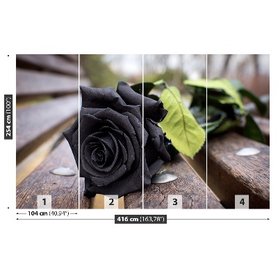 Mural de parede Rosa negra