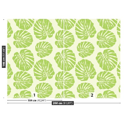 Papel de parede Folhas de Monstera