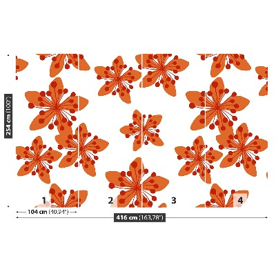 Mural de parede Padrão floral