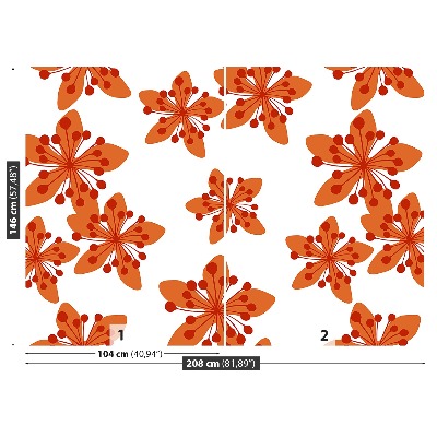 Mural de parede Padrão floral