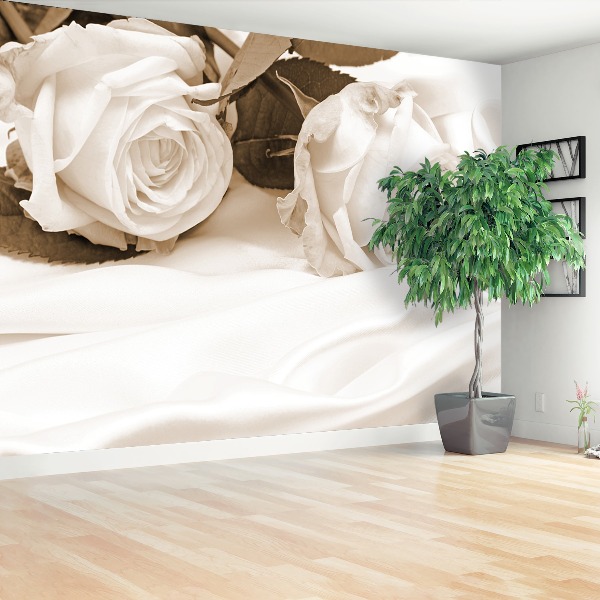 Mural de parede Rosas Sépia