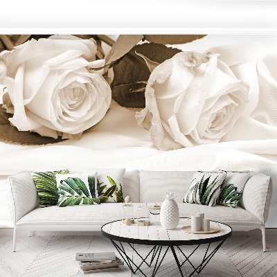 Mural de parede Rosas Sépia
