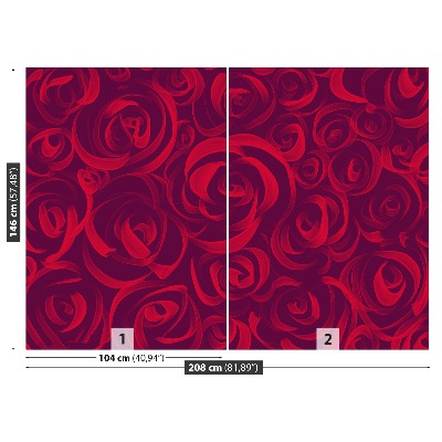 Papel de parede rosas vermelhas