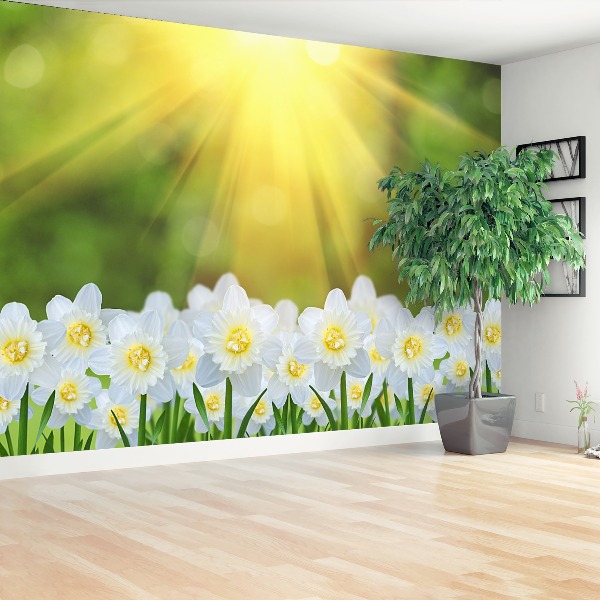 Papel de parede Narciso Branco