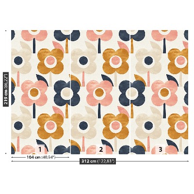 Papel de parede Padrão floral