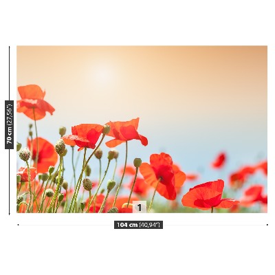 Mural de parede Flores de papoulas