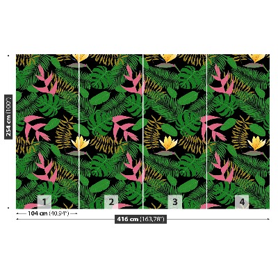 Papel de parede Folhas tropicais
