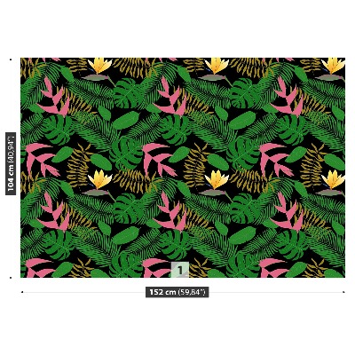 Papel de parede Folhas tropicais