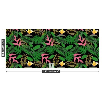 Papel de parede Folhas tropicais
