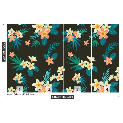 Papel de parede Flores tropicais