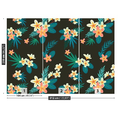Papel de parede Flores tropicais