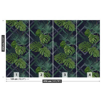 Mural de parede Folhas de Monstera