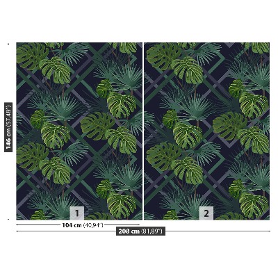 Mural de parede Folhas de Monstera