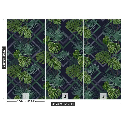 Mural de parede Folhas de Monstera