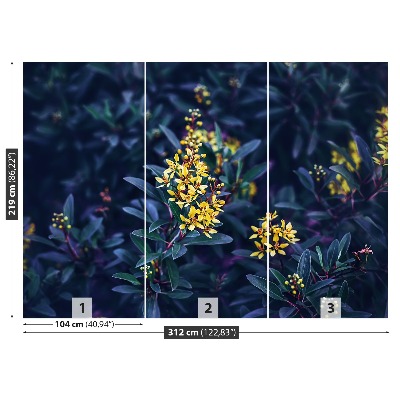 Papel de parede Flores amarelas