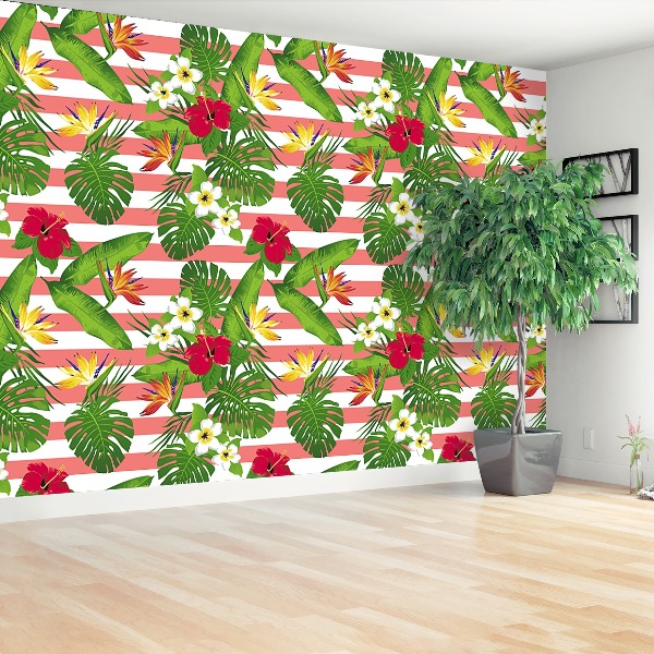 Papel de parede Flores tropicais