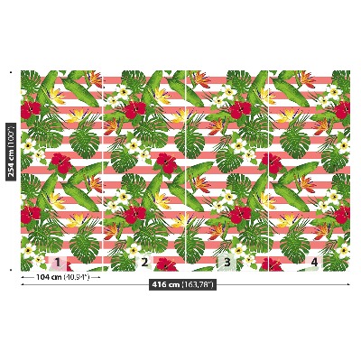 Papel de parede Flores tropicais
