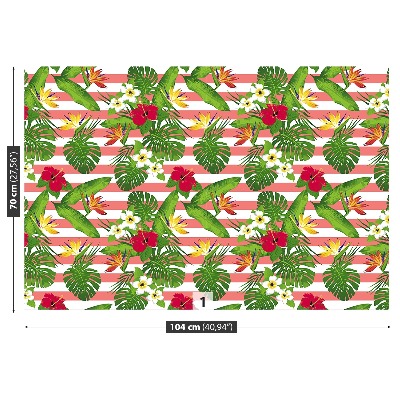 Papel de parede Flores tropicais