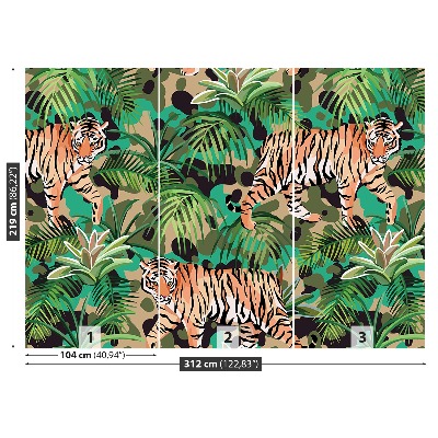 Mural de parede Selva do Tigre