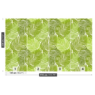 Papel de parede Folhas tropicais