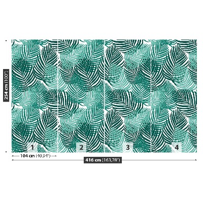 Mural de parede Folhas tropicais