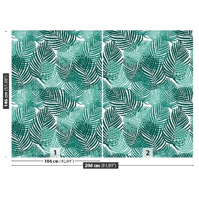 Mural de parede Folhas tropicais