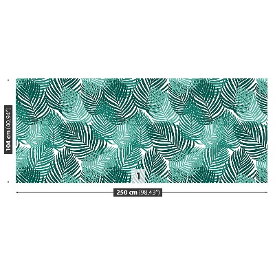 Mural de parede Folhas tropicais