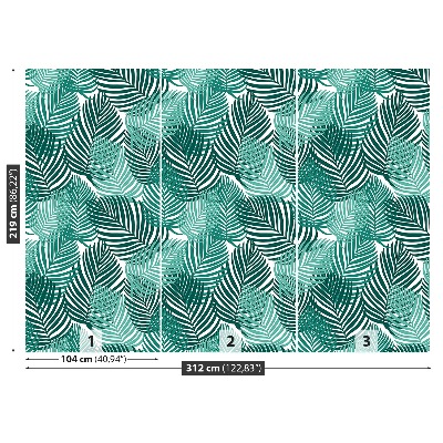 Mural de parede Folhas tropicais