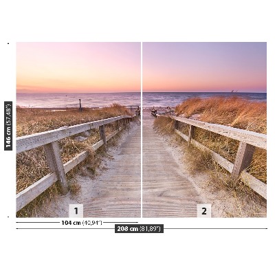 Papel de parede Passarela de madeira